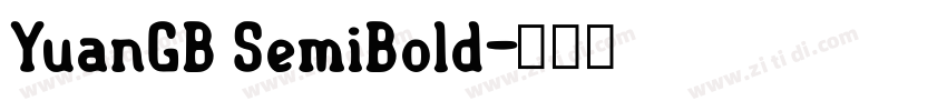 YuanGB SemiBold字体转换